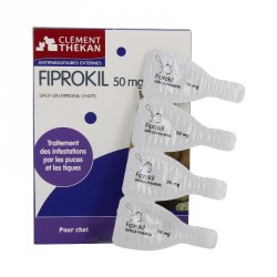 Clément Thékan Fiprokil Chat 50mg 4 pipettes