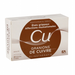 Granions de Cuivre 30 ampoules 