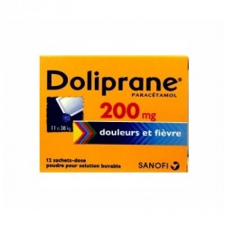 Doliprane 200mg 12 sachets