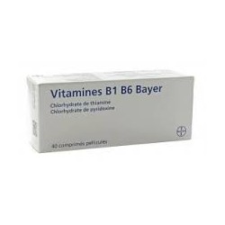 Vitamines B1 B6 Bayer 40 comprimés