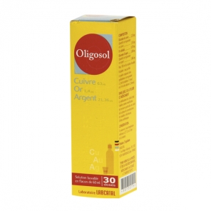 Cuivre-Or-Argent Oligosol 60ml