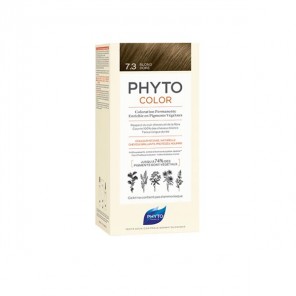 Phyto phytocolor coloration permanente 7.3 blond doré 112ml