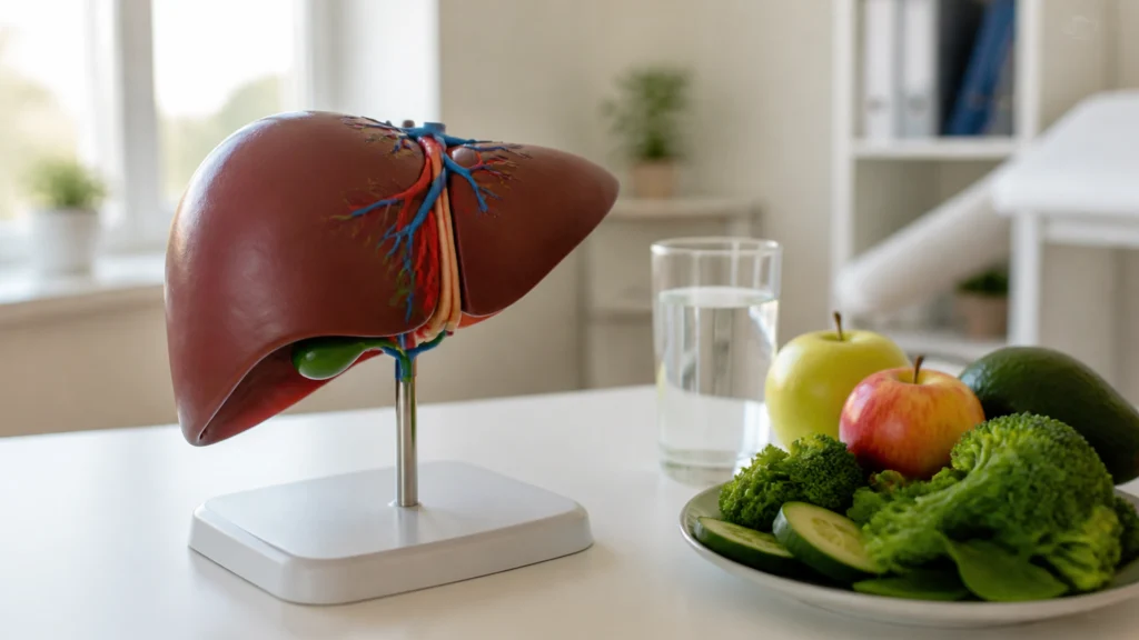 Illustration éditoriale pour l’article « Tout savoir sur le métabolisme hépatique et son rôle vital »