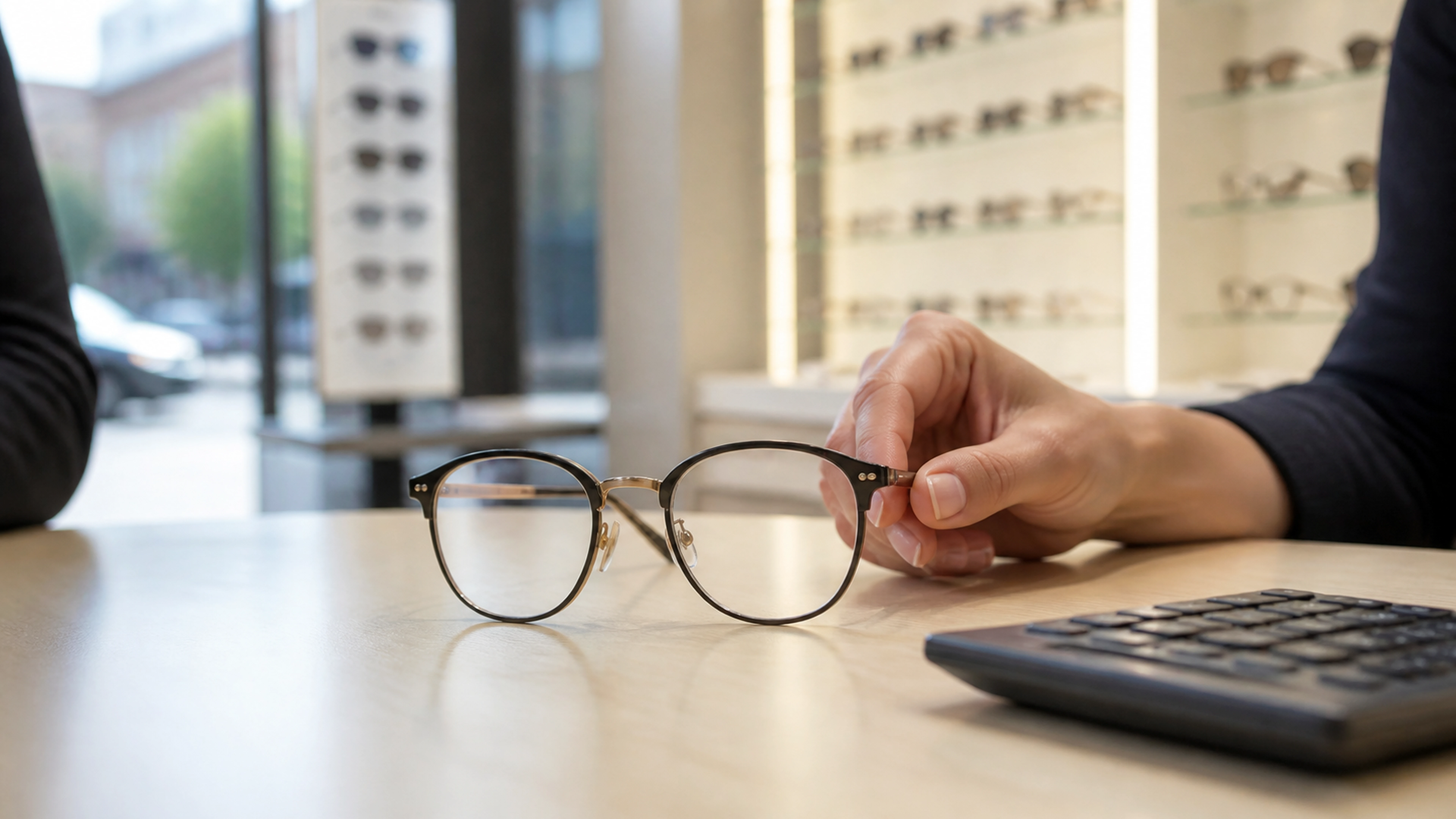 Illustration éditoriale pour l’article « Quel est le prix des verres progressifs Essilor en 2026 »