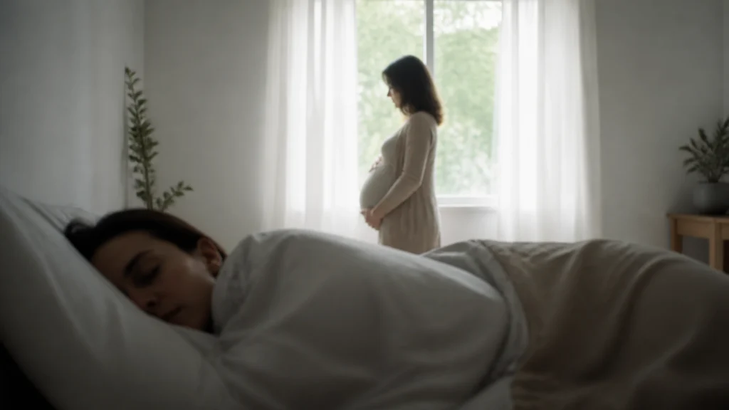 Illustration éditoriale pour l’article « Comprendre la signification de rêver d'une femme enceinte »