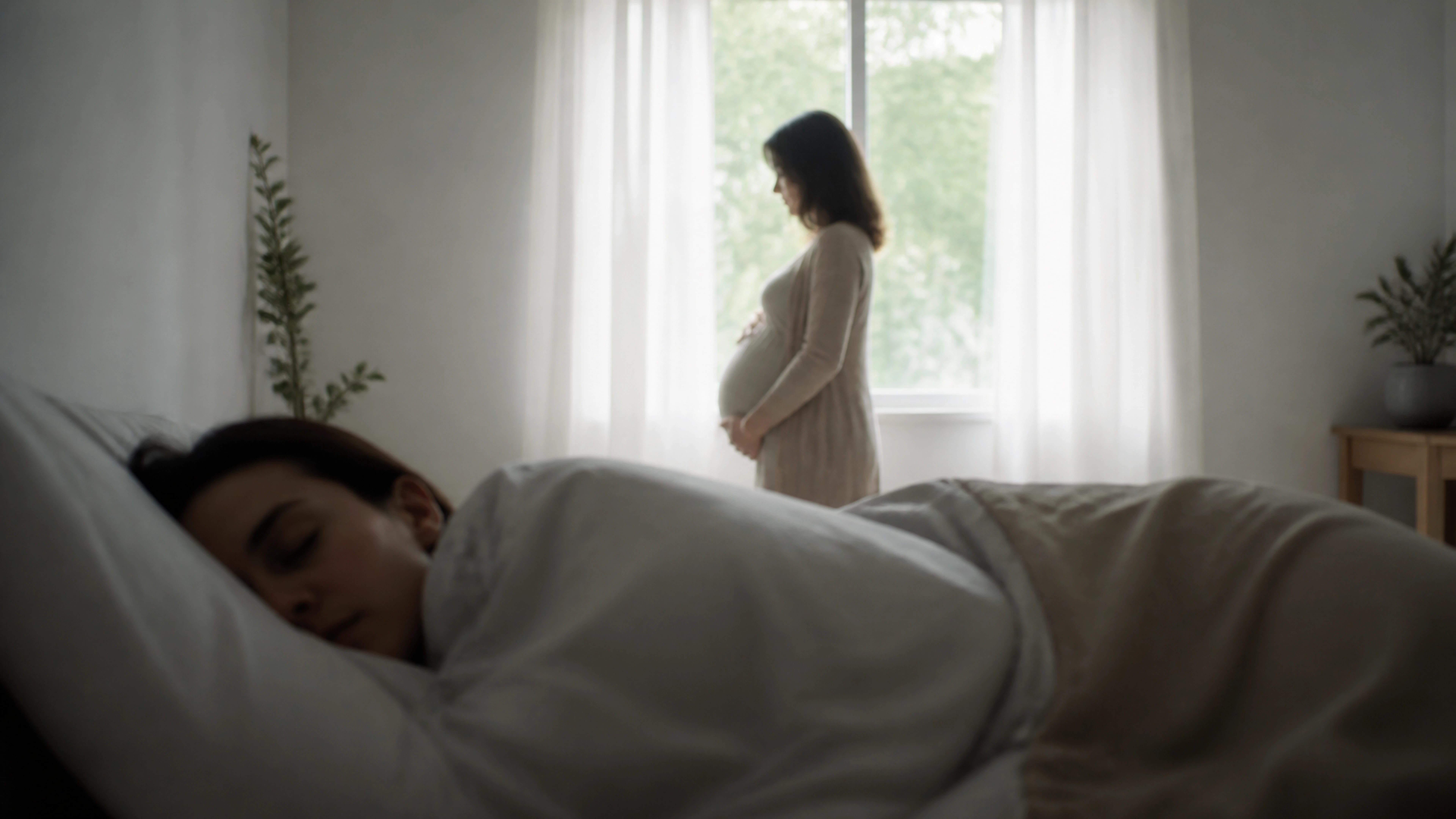 Illustration éditoriale pour l’article « Comprendre la signification de rêver d'une femme enceinte »